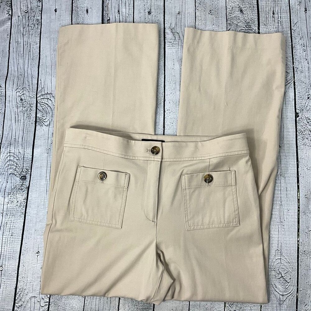ANN TAYLOR Cream Dress Pants
